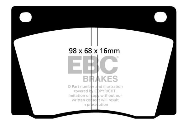 EBC DP108 Brake Pad Set, disc brake DP108: Buy near me in Poland at 2407.PL - Good price!