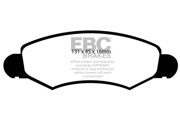EBC DP1598 Brake Pad Set, disc brake DP1598: Buy near me in Poland at 2407.PL - Good price!