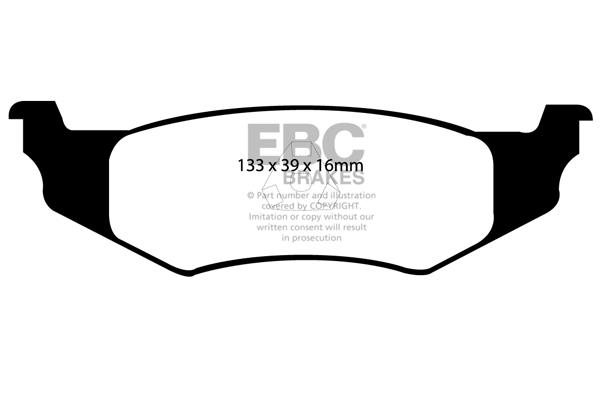 EBC DP1066 Brake Pad Set, disc brake DP1066: Buy near me in Poland at 2407.PL - Good price!