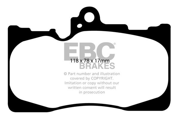 EBC DP1589 Brake Pad Set, disc brake DP1589: Buy near me in Poland at 2407.PL - Good price!