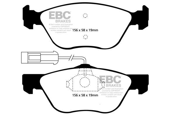 EBC DP1061 Гальмівні колодки, комплект DP1061: Приваблива ціна - Купити у Польщі на 2407.PL!