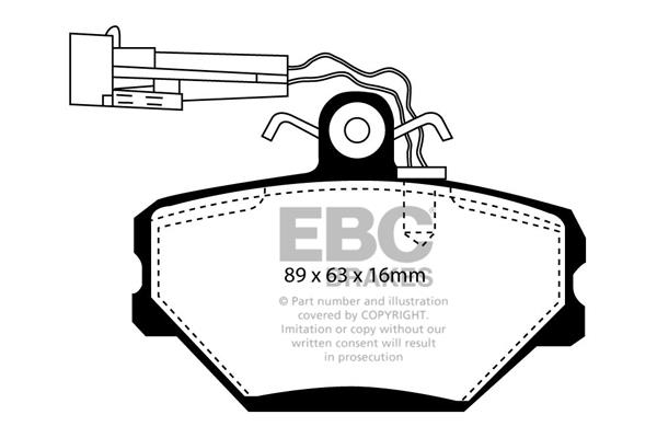 EBC DP1052/2 Тормозные колодки дисковые, комплект DP10522: Отличная цена - Купить в Польше на 2407.PL!