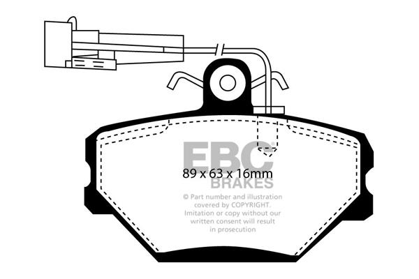EBC DP1052 Brake Pad Set, disc brake DP1052: Buy near me in Poland at 2407.PL - Good price!