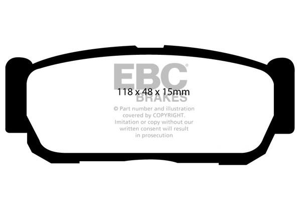 EBC DP1560 Brake Pad Set, disc brake DP1560: Buy near me in Poland at 2407.PL - Good price!