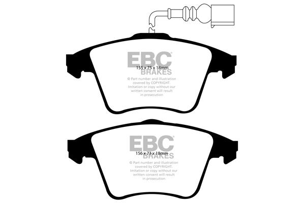 EBC DP1556 Brake Pad Set, disc brake DP1556: Buy near me in Poland at 2407.PL - Good price!