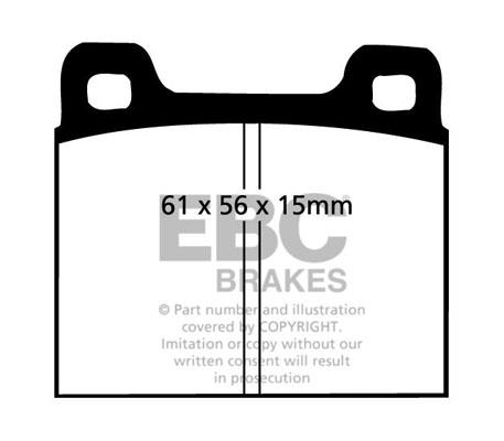 EBC DP104 Brake Pad Set, disc brake DP104: Buy near me in Poland at 2407.PL - Good price!