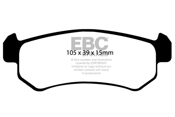 EBC DP1548 Brake Pad Set, disc brake DP1548: Buy near me in Poland at 2407.PL - Good price!