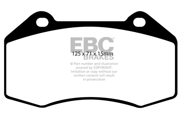 EBC DP1539 Тормозные колодки дисковые, комплект DP1539: Отличная цена - Купить в Польше на 2407.PL!