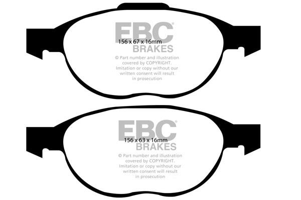 EBC DP1524 Brake Pad Set, disc brake DP1524: Buy near me in Poland at 2407.PL - Good price!