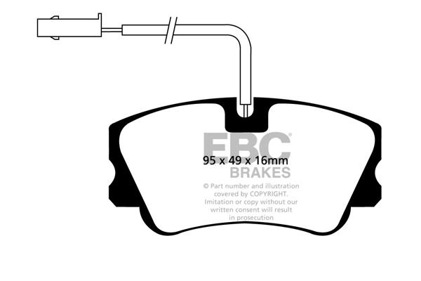 EBC DP1011 Brake Pad Set, disc brake DP1011: Buy near me in Poland at 2407.PL - Good price!