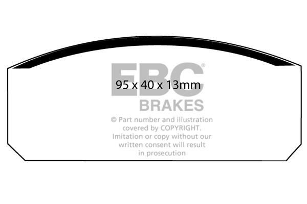 EBC DP150 Brake Pad Set, disc brake DP150: Buy near me in Poland at 2407.PL - Good price!