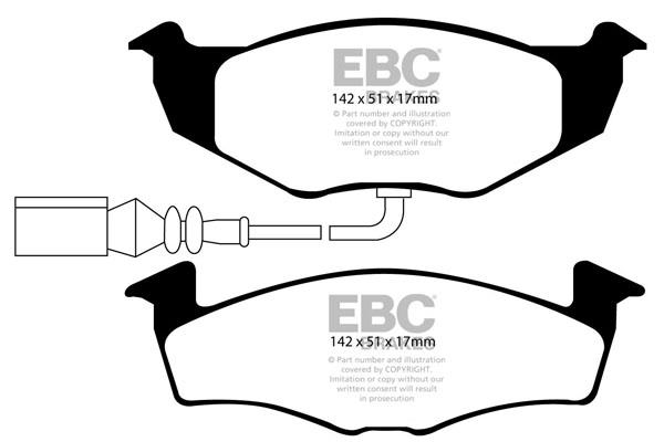 EBC DP1498 Brake Pad Set, disc brake DP1498: Buy near me in Poland at 2407.PL - Good price!