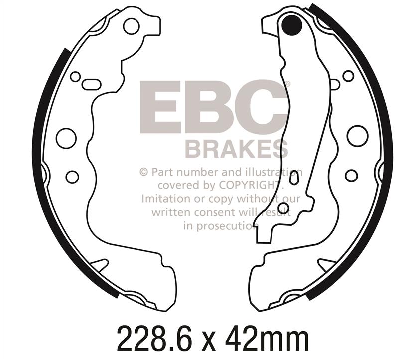 EBC 6699 Brake shoe set 6699: Buy near me in Poland at 2407.PL - Good price!