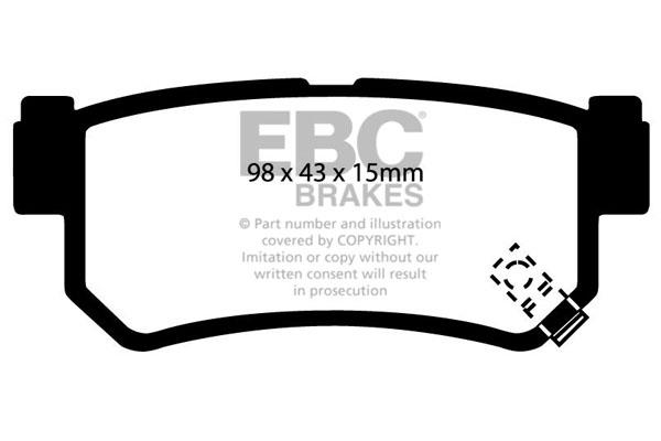 EBC DP1477 Brake Pad Set, disc brake DP1477: Buy near me in Poland at 2407.PL - Good price!