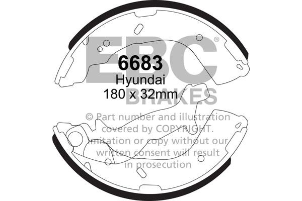 EBC 6683 Колодки гальмівні барабанні, комплект 6683: Приваблива ціна - Купити у Польщі на 2407.PL!