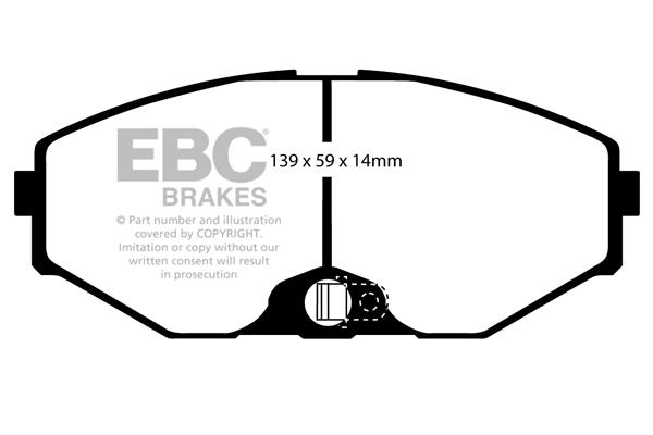 EBC DP1471 Тормозные колодки дисковые, комплект DP1471: Отличная цена - Купить в Польше на 2407.PL!