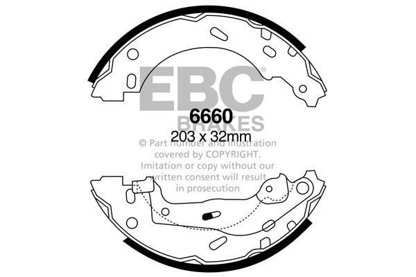 EBC 6660 Brake shoe set 6660: Buy near me in Poland at 2407.PL - Good price!