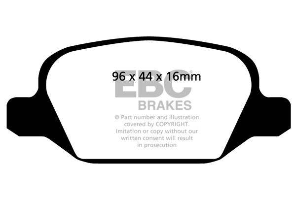 EBC DP1430 Brake Pad Set, disc brake DP1430: Buy near me in Poland at 2407.PL - Good price!