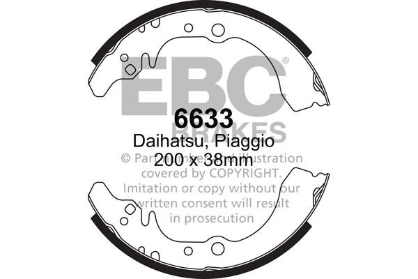 EBC 6633 Колодки тормозные барабанные, комплект 6633: Отличная цена - Купить в Польше на 2407.PL!