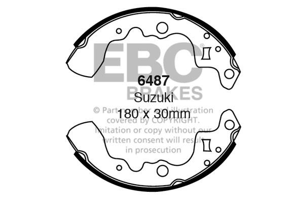 EBC 6487 Brake shoe set 6487: Buy near me in Poland at 2407.PL - Good price!