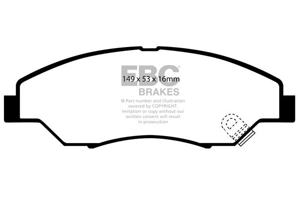 EBC DP1404 Brake Pad Set, disc brake DP1404: Buy near me in Poland at 2407.PL - Good price!