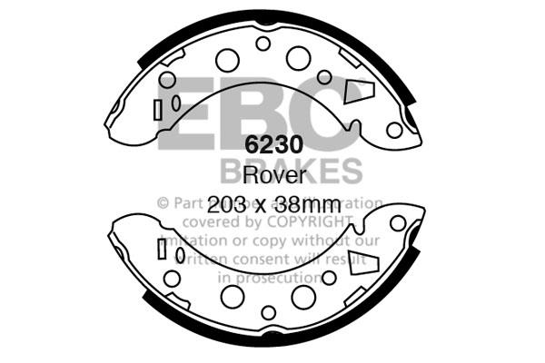 EBC 6230 Brake shoe set 6230: Buy near me in Poland at 2407.PL - Good price!