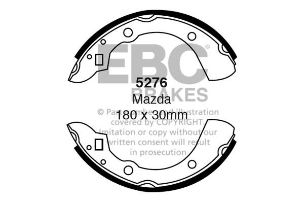 EBC 5276 Колодки тормозные барабанные, комплект 5276: Отличная цена - Купить в Польше на 2407.PL!