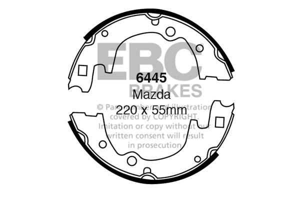 EBC 6445 Brake shoe set 6445: Buy near me in Poland at 2407.PL - Good price!