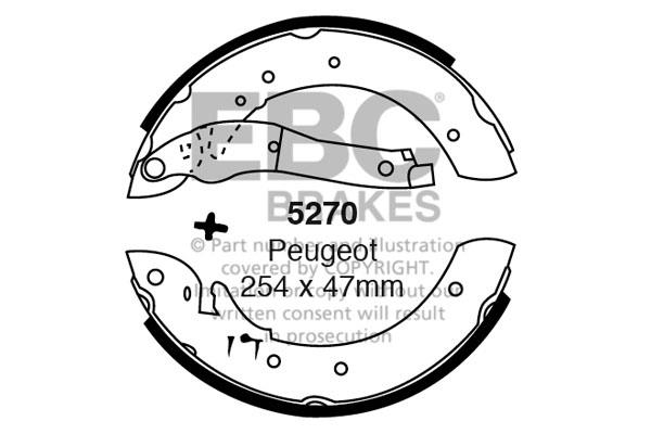 EBC 5270 Brake shoe set 5270: Buy near me in Poland at 2407.PL - Good price!