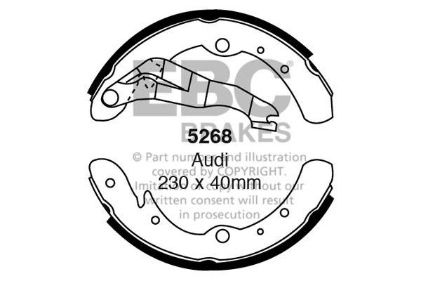 EBC 5268 Bremsbackensatz 5268: Kaufen Sie zu einem guten Preis in Polen bei 2407.PL!