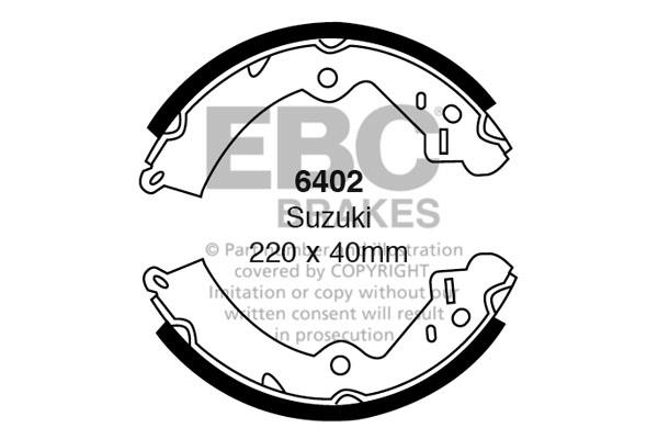 EBC 6402 Brake shoe set 6402: Buy near me in Poland at 2407.PL - Good price!