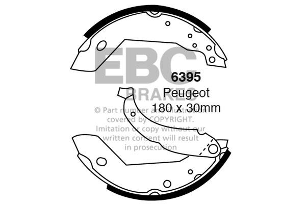 EBC 6395 Brake shoe set 6395: Buy near me in Poland at 2407.PL - Good price!