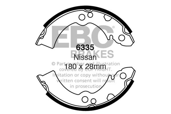 EBC 6335 Brake shoe set 6335: Buy near me in Poland at 2407.PL - Good price!