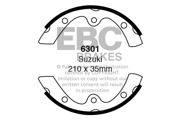 EBC 6301 Brake shoe set 6301: Buy near me in Poland at 2407.PL - Good price!