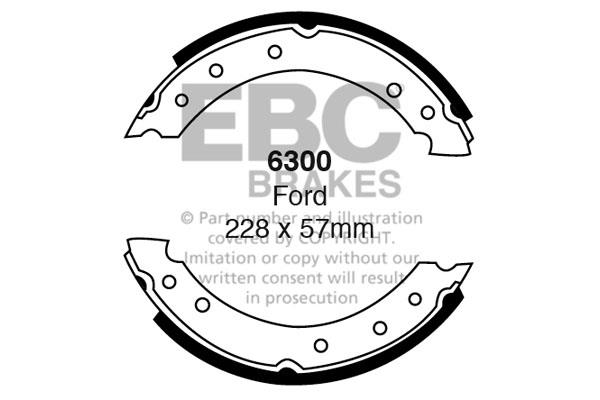 EBC 6300 Колодки тормозные барабанные, комплект 6300: Отличная цена - Купить в Польше на 2407.PL!