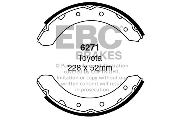 EBC 6271 Brake shoe set 6271: Buy near me in Poland at 2407.PL - Good price!