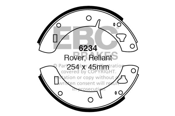 EBC 6234 Brake shoe set 6234: Buy near me in Poland at 2407.PL - Good price!