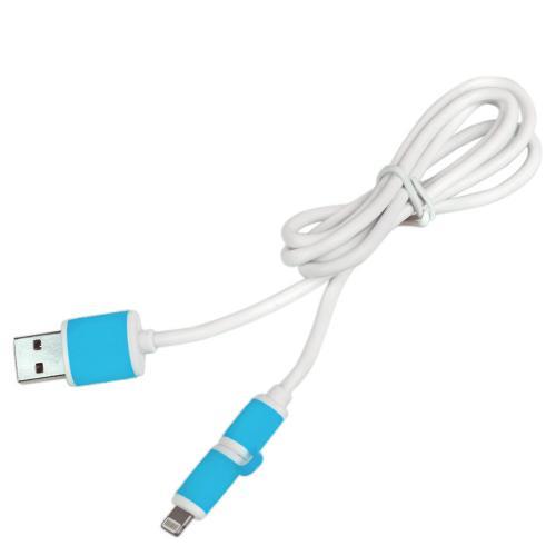 Pulso CP-001BL Кабель PULSO USB - Micro USB/Apple 1m blue (круглий) CP001BL: Приваблива ціна - Купити у Польщі на 2407.PL!