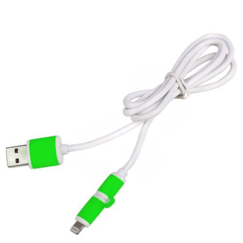 Pulso CP-001GN Kabel PULSO USB - Micro USB / Apple 1m zielony (okrągły) (CP-001GN) CP001GN: Dobra cena w Polsce na 2407.PL - Kup Teraz!