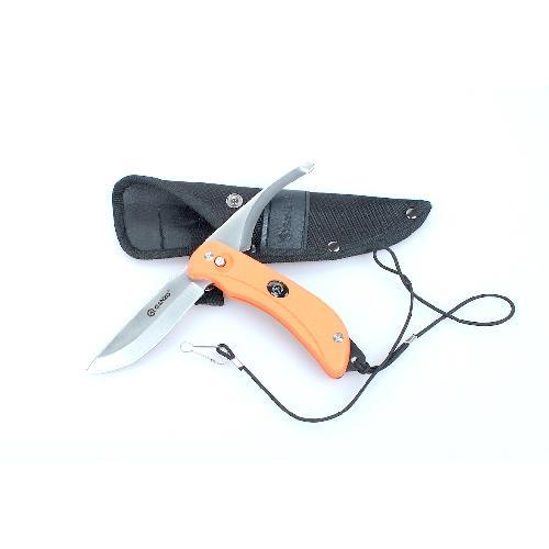 Ganzo G802-OR Folding Ganzo knife with double blade orange in wooden box G802OR: Buy near me in Poland at 2407.PL - Good price!