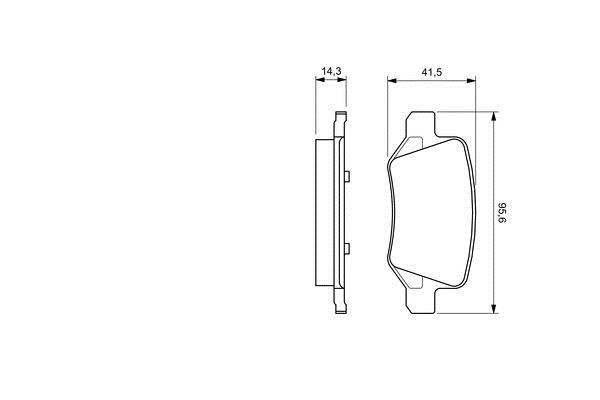 Bosch 0 986 424 522 Scheibenbremsbeläge, Set 0986424522: Kaufen Sie zu einem guten Preis in Polen bei 2407.PL!