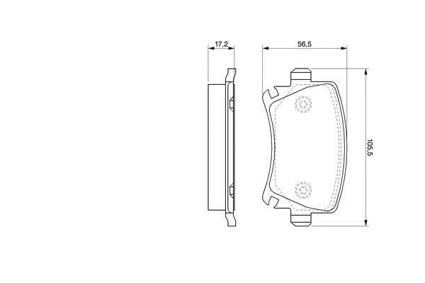 Bosch 0 986 424 824 Гальмівні колодки, комплект 0986424824: Приваблива ціна - Купити у Польщі на 2407.PL!