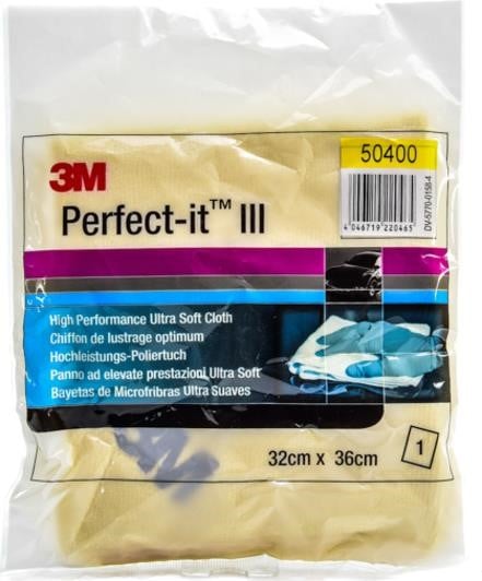 3M 50400 Perfect-it III microfiber cloth 32x36 cm, yellow 50400: Buy near me in Poland at 2407.PL - Good price!