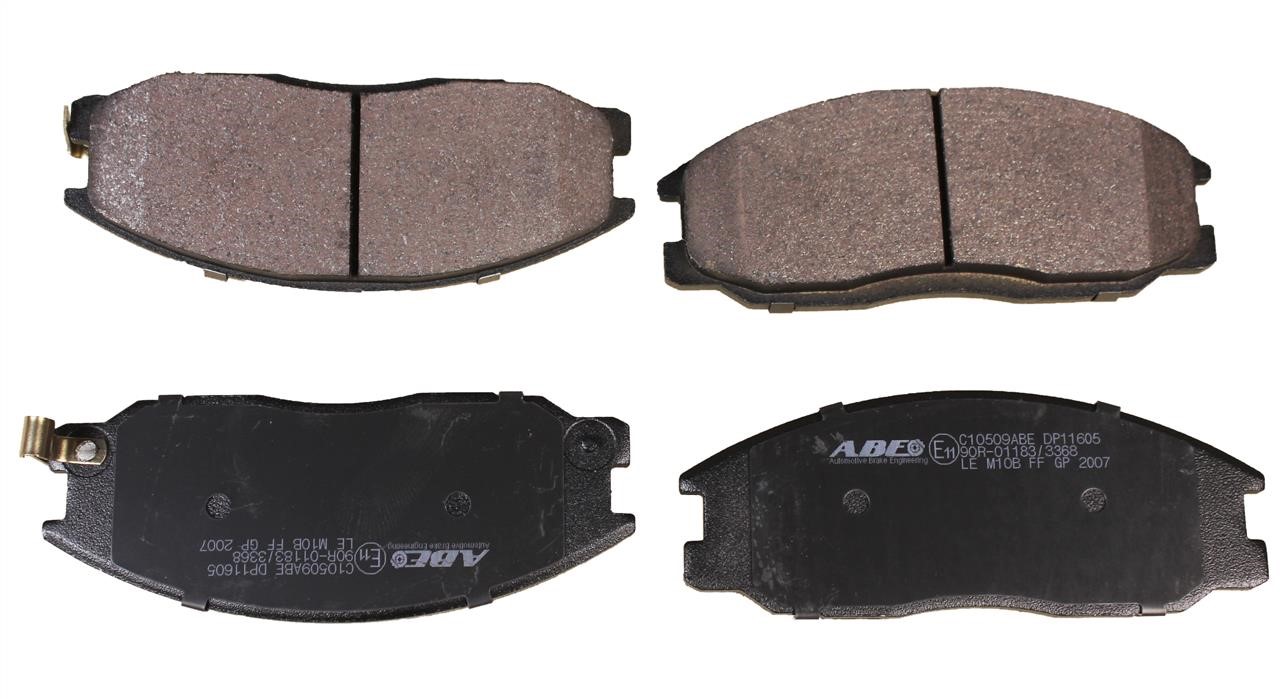 ABE C10509ABE Front disc brake pads, set C10509ABE: Buy near me in Poland at 2407.PL - Good price!