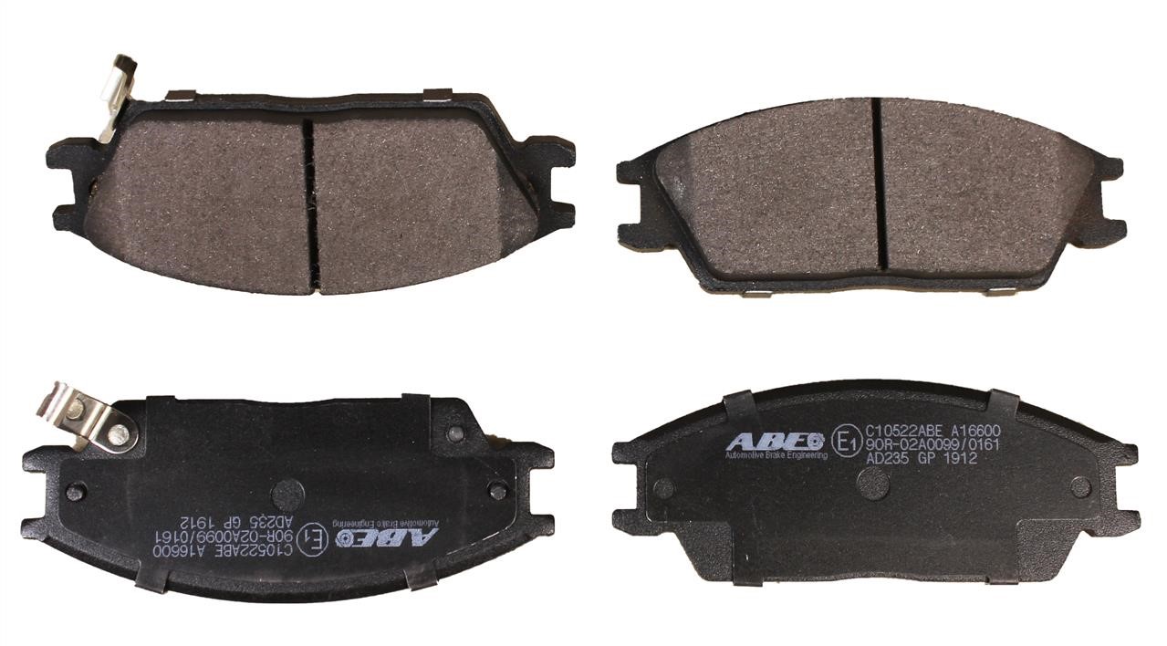 ABE C10522ABE Front disc brake pads, set C10522ABE: Buy near me at 2407.PL in Poland at an Affordable price!