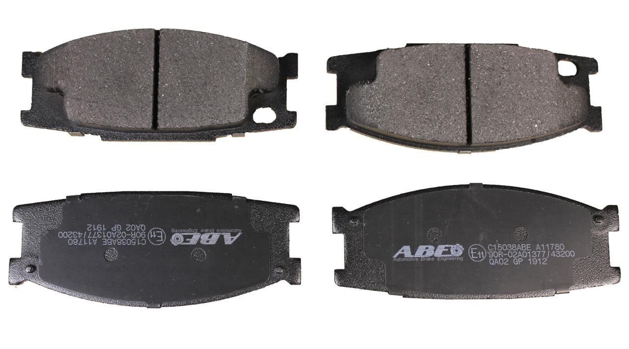 ABE C15038ABE Front disc brake pads, set C15038ABE: Buy near me in Poland at 2407.PL - Good price!