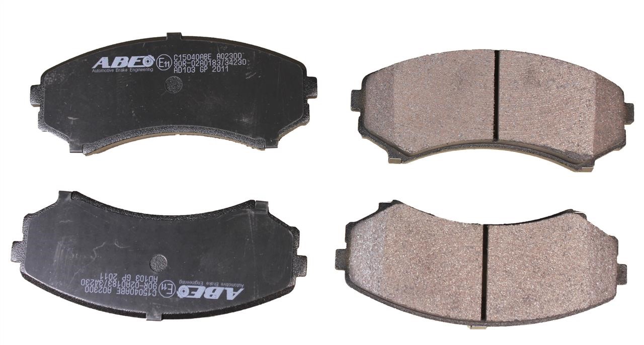 ABE C15040ABE Front disc brake pads, set C15040ABE: Buy near me at 2407.PL in Poland at an Affordable price!