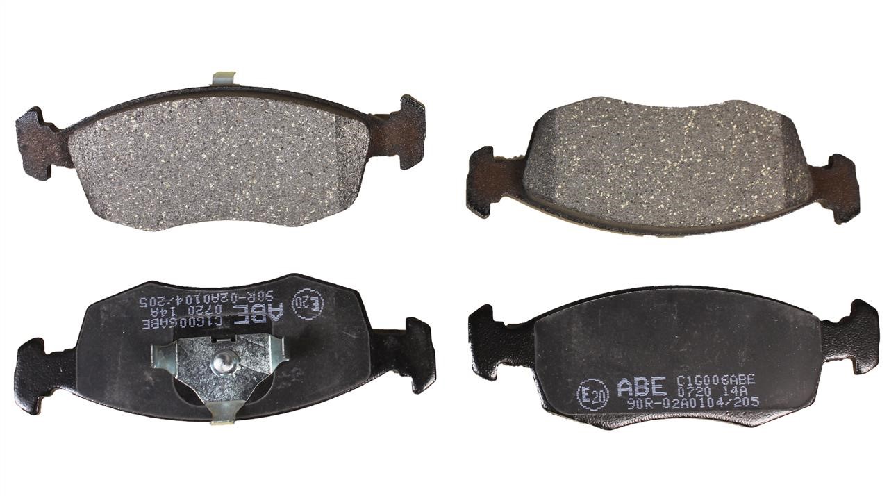 ABE C1G006ABE Front disc brake pads, set C1G006ABE: Buy near me in Poland at 2407.PL - Good price!