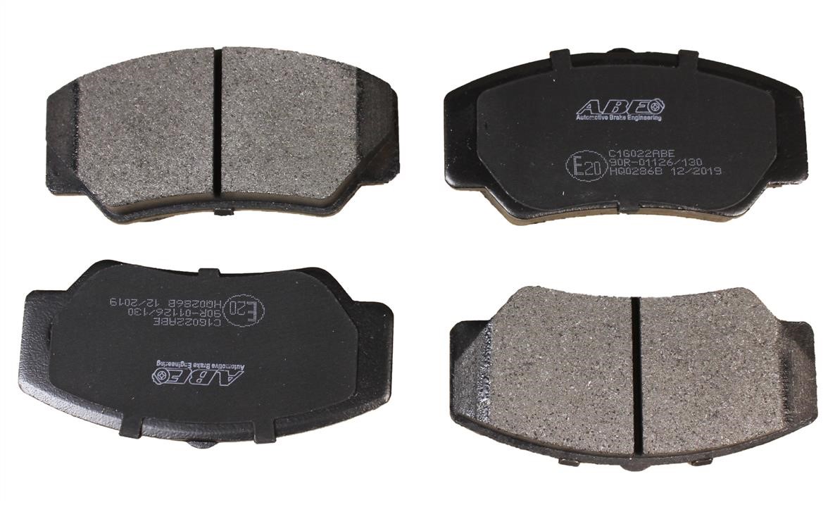 ABE C1G022ABE Front disc brake pads, set C1G022ABE: Buy near me in Poland at 2407.PL - Good price!