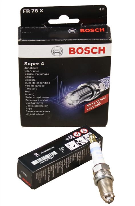 Bosch Świeca zapłonowa Bosch Super 4 FR78X – cena 27 PLN
